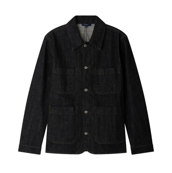 Garry Jacket in Raw Black Denim, from Soeur